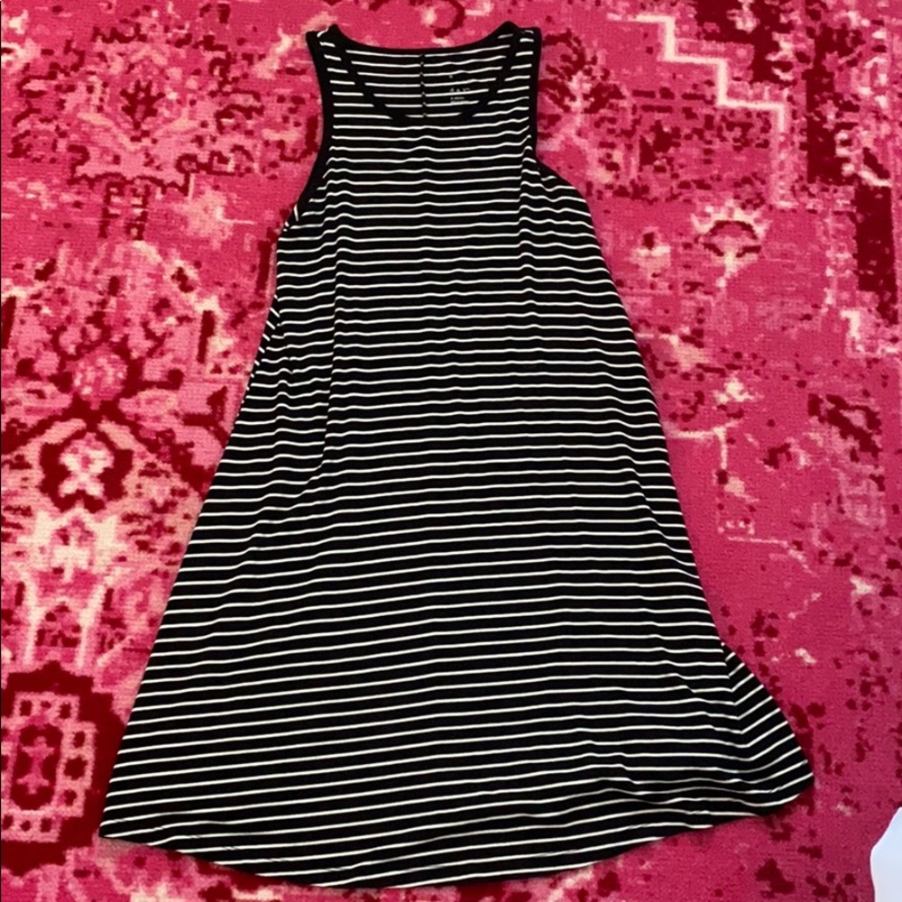 A New Day black/white stripe swing dress